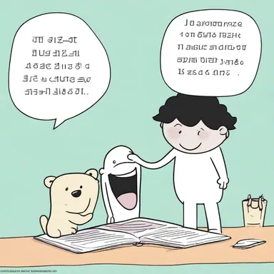 The character laughed mirthfully at the joke in the book, spreading joy to the readers.