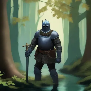 In the murky depths of the enchanted forest, the knight embarked on a quest to find the lost treasure.