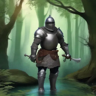 In the murky depths of the enchanted forest, the knight embarked on a quest to find the lost treasure.