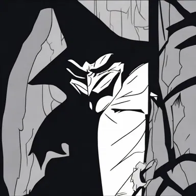 The villain in the cartoon had a murky presence, always lurking in the shadows.
