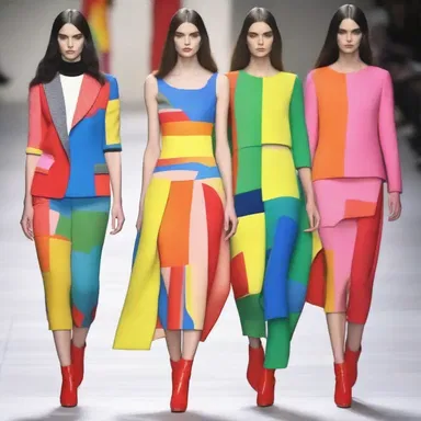The fashion designer used various colouring materials to create vibrant and eye-catching clothing pieces.