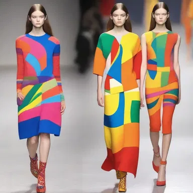 The fashion designer used various colouring materials to create vibrant and eye-catching clothing pieces.