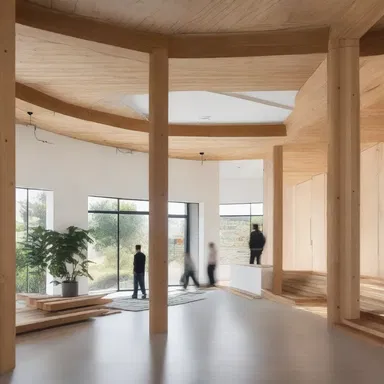 Before presenting their design proposal to the client, the architecture team had to bone up on the latest trends in sustainable construction.