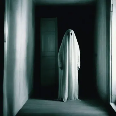 In the horror movie, the audience jumped when they heard the squealing noise of the ghostly apparition emerging from the shadows.