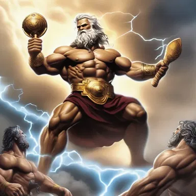 The power of Zeus was overwhelmingly displayed during the battle with the Titans.