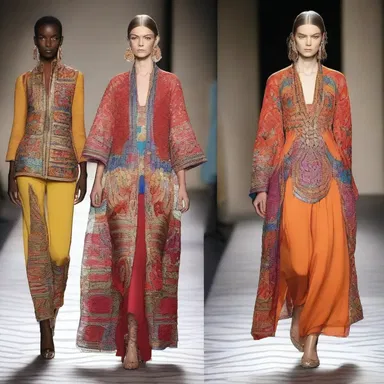 The fashion designer drew inspiration from the rich and opulent fabrics used in the seraglio, incorporating its vibrant colors and textures into her new collection.