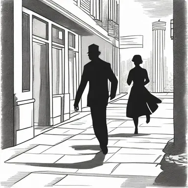 After their argument, he stormed off huffily, leaving her alone and bewildered.
