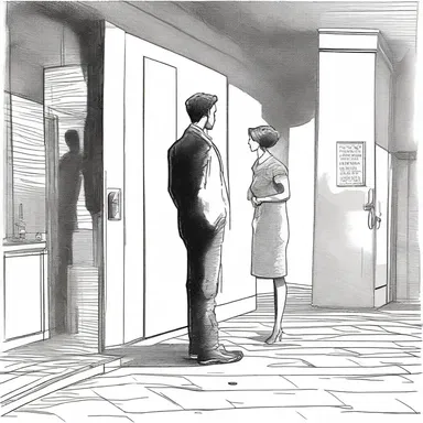 After their argument, he stormed off huffily, leaving her alone and bewildered.