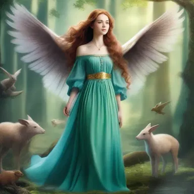 The author clamped an enchanted world with magical creatures in her fantasy novel.