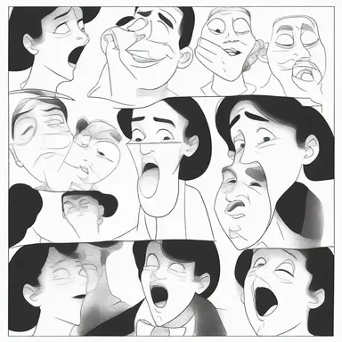 As the character spoke with exaggerated expressions, the animators paid attention to the precise movements of their lips during each bilabial sound.