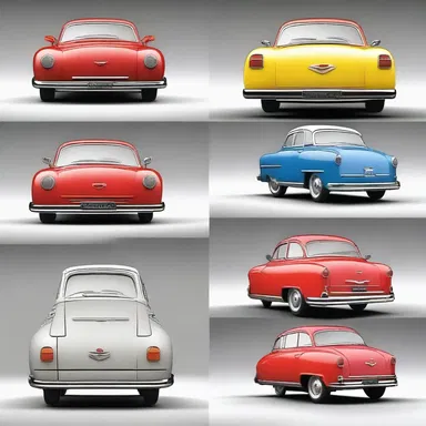 In the animated world of cars, the tail lamps are often depicted as cute, expressive characters that add personality to the vehicles.