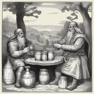 According to Norse mythology, the gods enjoyed drinking grog during their festive celebrations in Valhalla.