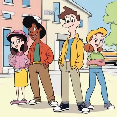 The characters in the cartoon were often seen wearing high style clothing, setting fashion trends among young viewers.