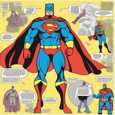 The superhero in the comic book was known for his high style costume, which became an iconic symbol of the character.