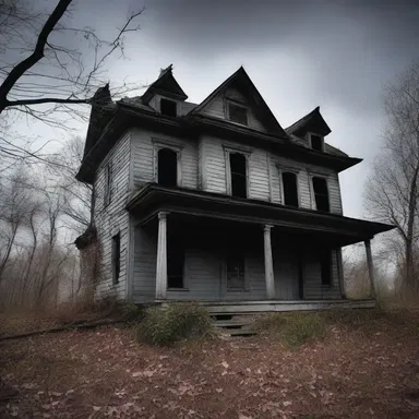 The haunted house was said to earn its reputation by scaring all who dared to enter.