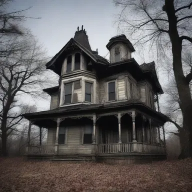 The haunted house was said to earn its reputation by scaring all who dared to enter.