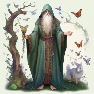 In the magical world of the fantasy novel, wizards and fairies often wear robes brocaded with enchanted symbols and creatures.