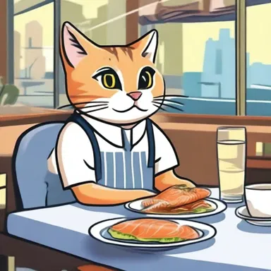 Why did the dainty person go to the seafood restaurant? Because they wanted to have a refined 'meow'nner of eating fish!
