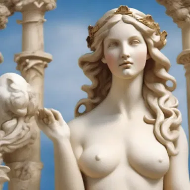 In Greek mythology, Aphrodite, the goddess of love and beauty, is often depicted as a dainty figure with delicate features and elegant attire.
