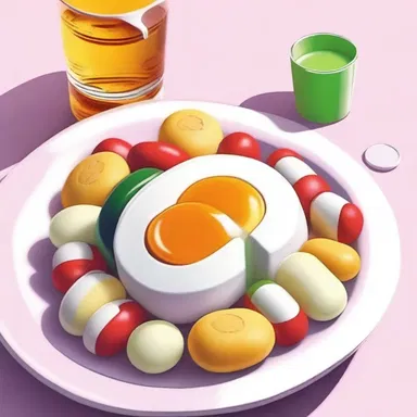 In the futuristic world of the novel, the protagonist enjoyed a meal of dainty synthesized food pills.