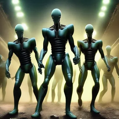 In the science fiction novel, the characters engage in a wild revel celebrating their victory against the aliens.