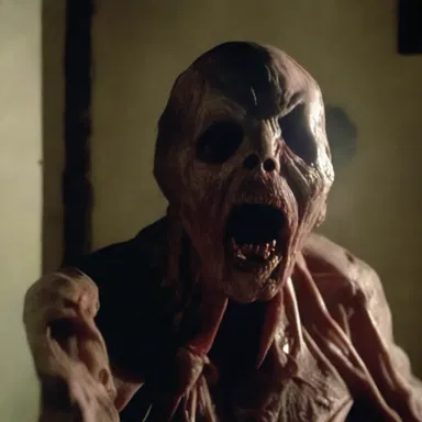 The horror movie fanatic reveled in the terrifying scenes of the film.
