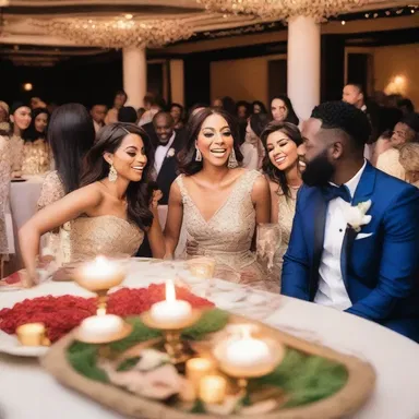 After their engagement, the couple decided to revel in their love by throwing a lavish party with their closest friends and family.