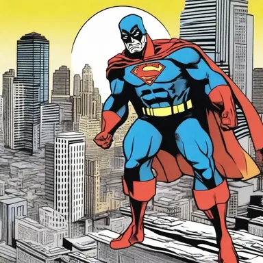 In the comics, the superhero assuredly defeated the villain and restored peace to the city.