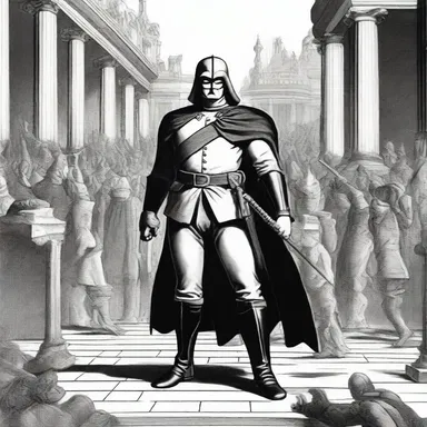 In the classic novel, the villain formulated a devious plan to overthrow the kingdom by attacking from oblique angles.