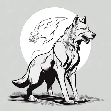 In the world of comics, the character's isomorphism with a wolf symbolizes their cunning and ferocity.