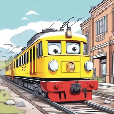 In the cartoon, the coupling between the locomotive and the passenger car made them move together smoothly.