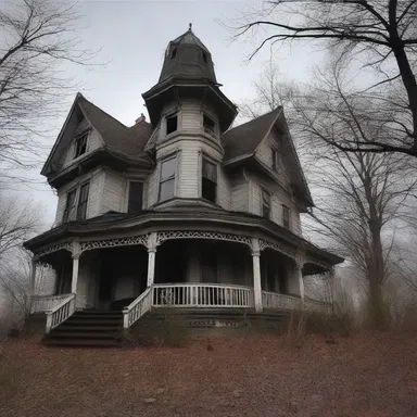 The haunted house was said to be endowed with a curse, causing anyone who entered to experience unimaginable terror.