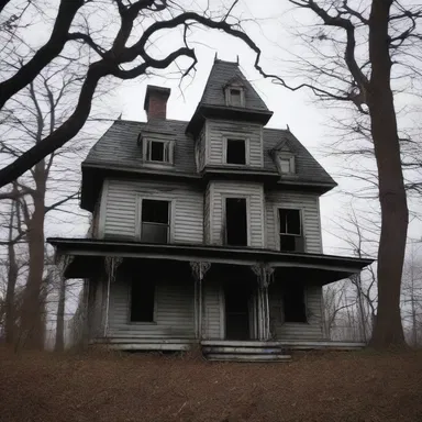 The haunted house was said to be endowed with a curse, causing anyone who entered to experience unimaginable terror.