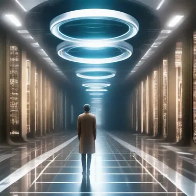 In the futuristic world of the novel, humans have been endowed with the ability to teleport at will.