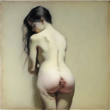 The artist captured the delicacy and grace of the femoral pulse in their painting.