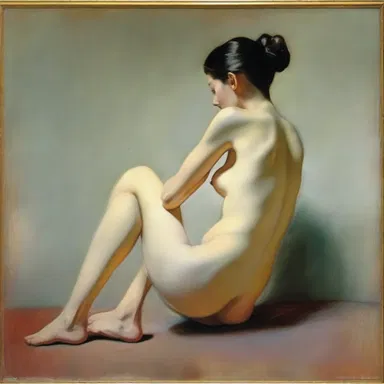 The artist captured the delicacy and grace of the femoral pulse in their painting.