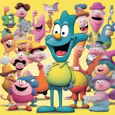 The illustrator's vibrant delineation of the cartoon characters brought them to life.