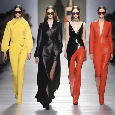 The fashion designer presented a striking delineation of the new clothing collection on the runway.
