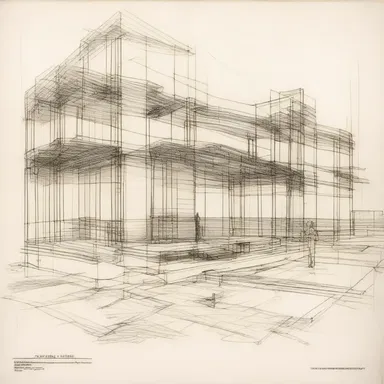 The architect sketched a detailed delineation of the building's floor plan before starting the construction.