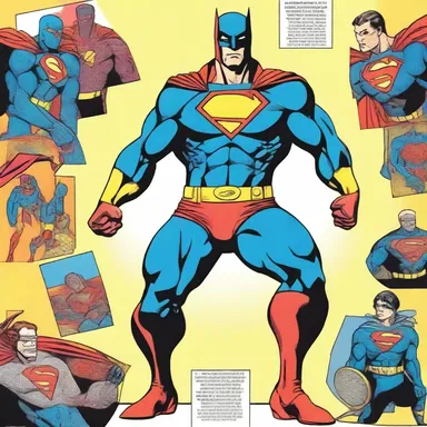 The graphic artist created a colorful delineation of the superhero's costume in the comic book.