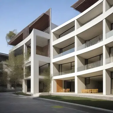 The architect's detailed delineation of the building's layout and design features impressed the clients.