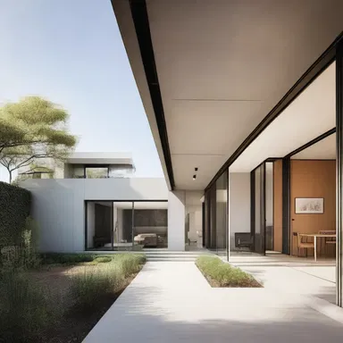 The architect's detailed delineation of the building's layout and design features impressed the clients.