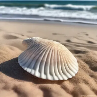 As they strolled along the beach, they discovered a delicate seashell with intricate lamella patterns, symbolizing their eternal love.