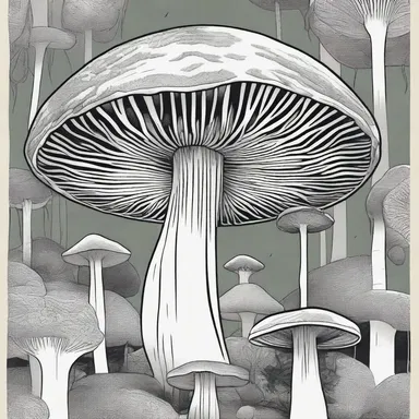 In the comic book, the lamella of the mushroom was beautifully illustrated, showcasing its intricate design.