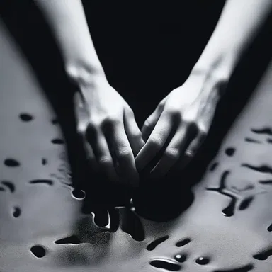 As she reached out in the darkness, her fingers brushed against a cold, slimy surface. The sensation of fingering something unknown sent shivers down her spine.