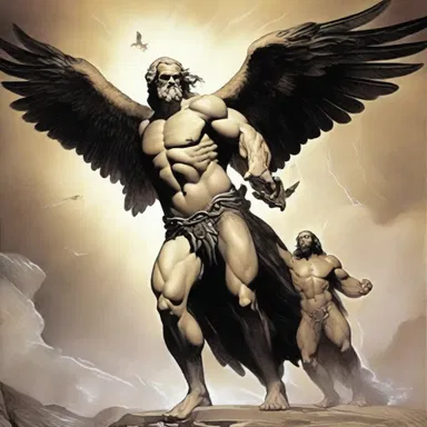 In Greek mythology, Zeus punished Prometheus by having an eagle repeatedly tear out his liver. The excruciating pain felt like never-ending fingering for Prometheus.