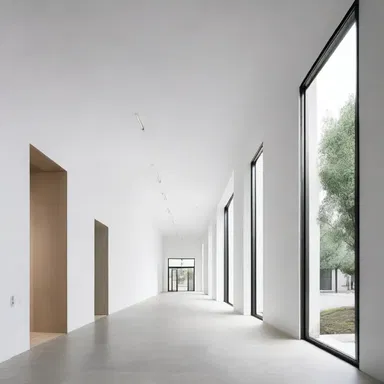 The self-proclaimed minimalist aesthetic of the building showcased clean lines and open spaces.