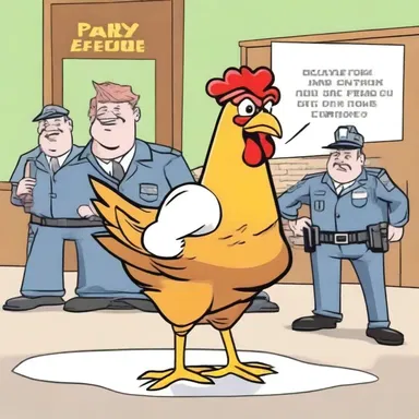 Why did the rebellious chicken get arrested? Because of its contumacy in refusing to appear before the court of eggs!