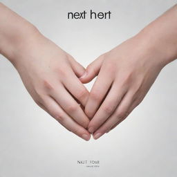 An emotionally charged album cover for the song 'Next to You' by 'OneHeart'. The design should evoke feelings of intimacy and connection, maybe through the use of two intertwined hearts or close-up of a couple holding hands.