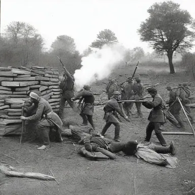 During the American Civil War, there was a wrangle between the Union and Confederate soldiers over the control of a strategic fort.